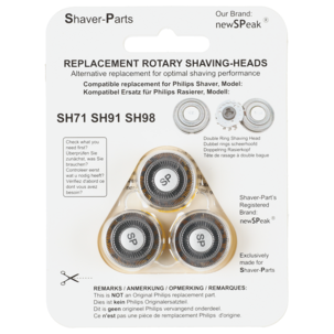 Skjærehode SH71/SH91/SH98 til Philips barbermaskin, 3-pakning
