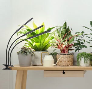 3-armad växtbelysning LED med klämma