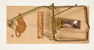 Musfälla i trä 4-pack Silverline 