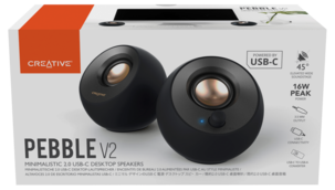 Creative Pebble V2 datorhögtalare med bas, USB-C