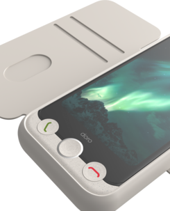 Doro Aurora Wallet Case Lompakkokotelo A10 / A11 -puhelimelle