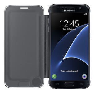 Flipfodral Galaxy S7, Samsung Clear-View Cover