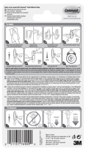 Command selvheftende kroker design, 2-pakning