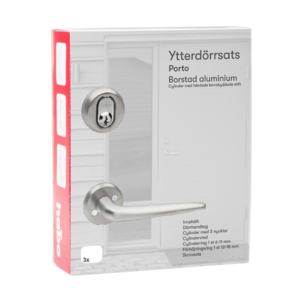 Habo Porto ytterdörrsats utan låshus