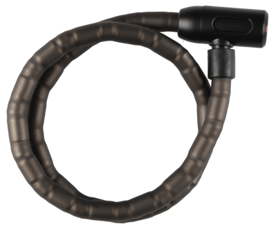 Vajerlås cykel, moped med 4 nycklar, svart, 18 mm 1 m