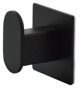 Enkel selvheftende baderomskrok, svart