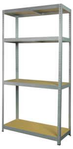 Förvaringshylla metall, 90x40x180 cm