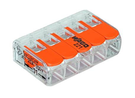 Wago 221 skarvklämma öppningsbar