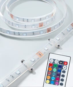 LED-list RGB utendørs / innendørs med fjernkontroll, Cotech