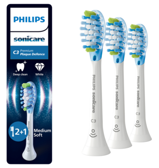 Philips Sonicare C3 Premium Plaque Defence tannbørstehode, 3-pakning
