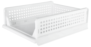 Klappbox med öppen front, vit