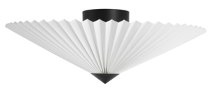 Northlight Ines plisserad takplafond vit, 50 cm