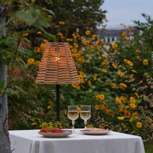 Bordslampa utomhus solcell konstrotting Northlight, 54,4 cm