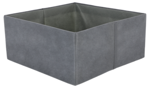 Förvaringslåda grå, vikbar, 2-pack