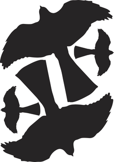 Fönsterdekal sparvhök, MotFågel