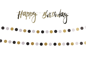 Kalasdekorationer svart och guld