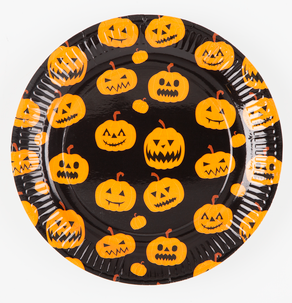 Papperstallrikar Halloween 23 cm, 20-pack