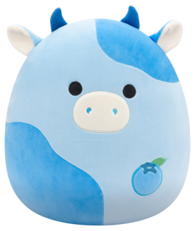 Squishmallow kosedyr Rutanya the Blueberry Cow, 30 cm