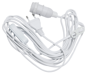 Lampsladd med lamphållare E14, Star Trading