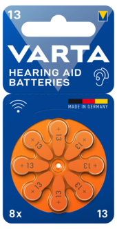 Varta HAB 13 hörapparatsbatteri 1,4 V, 8-pack
