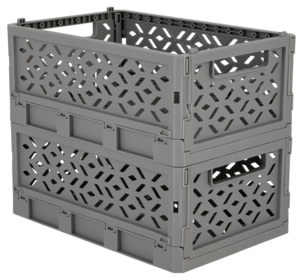 Klappboks av resirkulert plast, small 24 x 16 x 10 cm