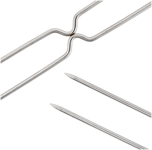 Grillspyd metall, 4-pakning