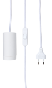 Northlight lampeholder med tekstilledning 