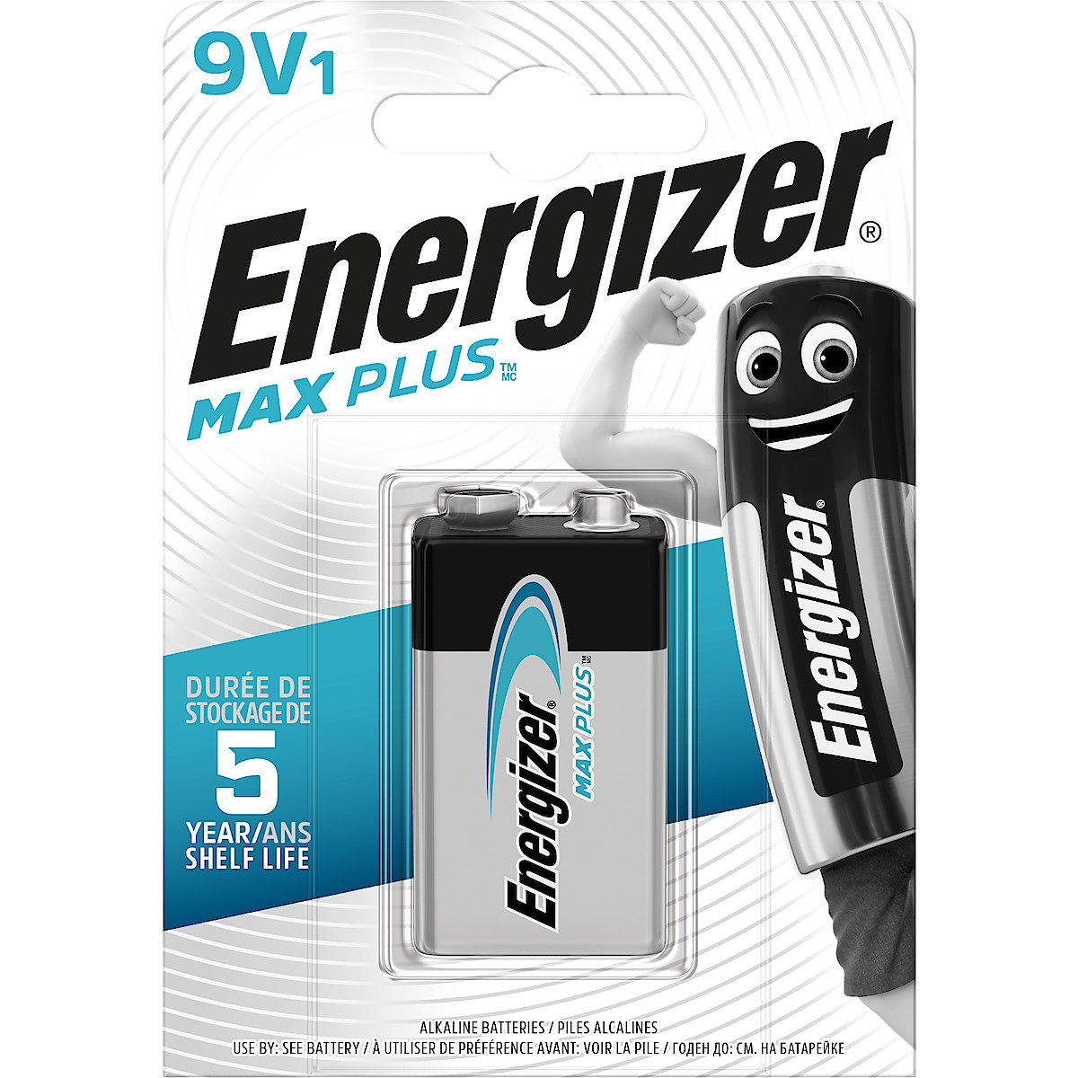 Energizer Max Plus 9 V alkalisk batteri