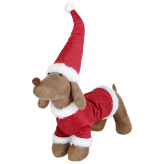Dachsen Tage julefigur i stoff, 40 cm