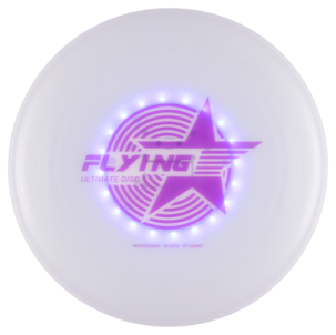 Flying Disc LED-valoilla, ladattava, USB-C