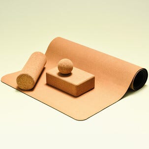 Capere massagerulle, yogarulle kork, 10 x 30 cm