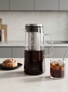 Cold brew kaffekanna för kallbryggt kaffe, 1 liter