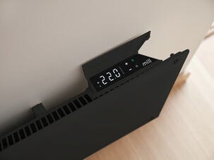 Mill Glass Smart WiFi element Gen. 4, svart, 1050 W