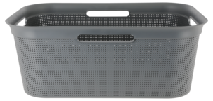 Brisen tvättkorg i plast med 4 handtag, 40 liter
