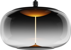 Smokey LED-lampa E27, magnetiskt filament, 30 cm