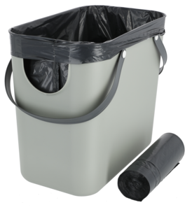 Søppelposer med snor 25 l, 15-pakning