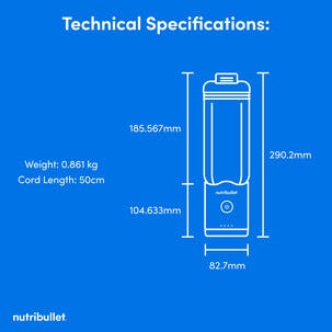 Nutribullet Flex Portable Blender, batteridriven