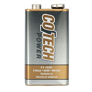 Alkaliskt batteri 9 V Cotech
