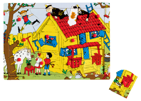 Pippi knoppussel trä 12 bitar, från 18 månader