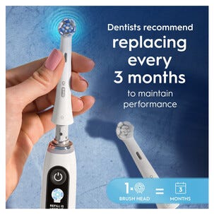 Oral-B iO Ultimate clean borsthuvud, vit