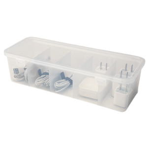 Kabelboks i plast med lokk