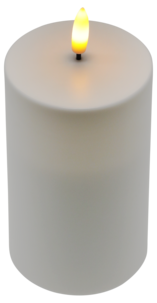 Blockljus LED med timer utomhus, vitt, Northlight