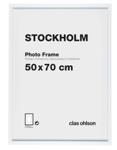 Fotoram Stockholm, vit