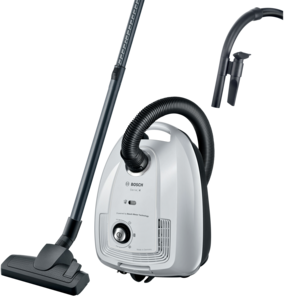 Bosch Serie 4 dammsugare med HEPA, BGL38WH2, vit