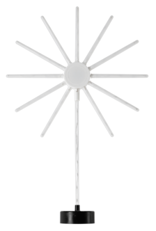 Stjärna fyrverkeri med ljuseffekter i färg, LED, 55 cm