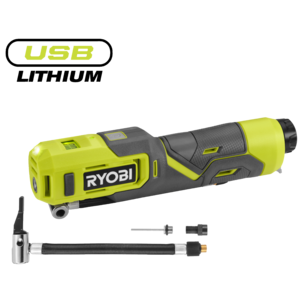 Ryobi minikompressor 4 V batteridrevet USB RI4-0