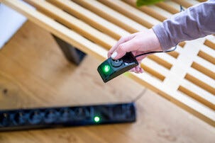 Brennenstuhl Primera-Tec grenuttag med golvströmbrytare