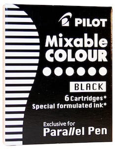 Pilot Parallel Pen, patroner, 6-pack