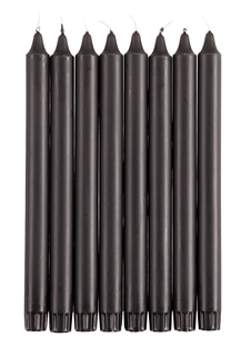 Kronljus svarta, 8-pack