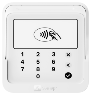 SumUp Solo Lite kortleser med ladestasjon